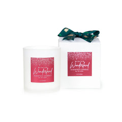 Christmas LUNASS candle mistletoe red color tag