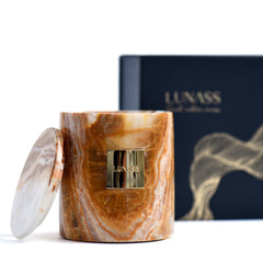 BURNING SAND | Natural Onyx Candle Set - Lunass