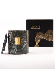 MIRAGE | Natural Marble Candle Set - Lunass