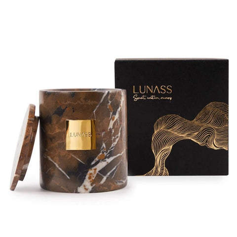 SANDSTORM | Natural Marble Candle Set - Lunass