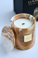 BURNING SAND | Natural Onyx Candle Set - Lunass